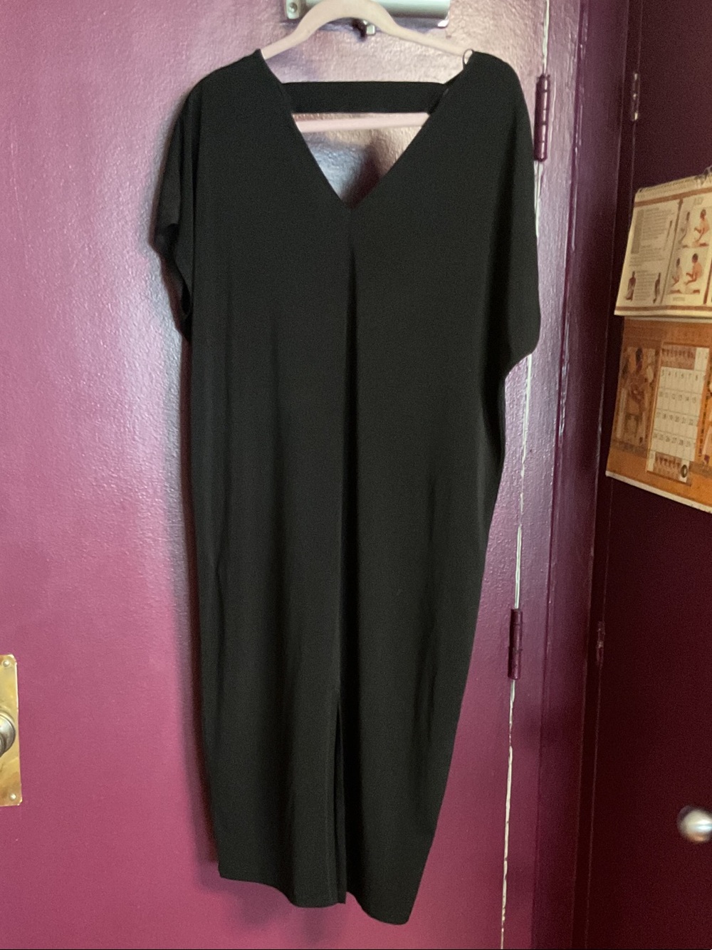 RACHEL Rachel Roy Black V-Neck Midi Dress